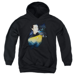 Star Trek The Next Generation Data 25Th - Youth Hoodie Youth Hoodie (Ages 8-12) Star Trek   