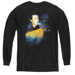 Star Trek The Next Generation Data 25Th - Youth Long Sleeve T-Shirt Youth Long Sleeve T-Shirt Star Trek   
