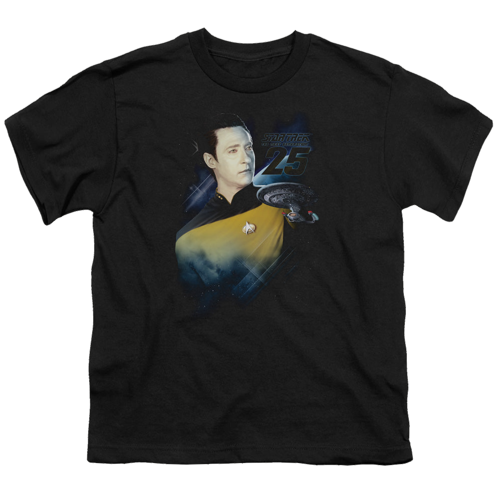 Star Trek The Next Generation Data 25Th - Youth T-Shirt Youth T-Shirt (Ages 8-12) Star Trek   