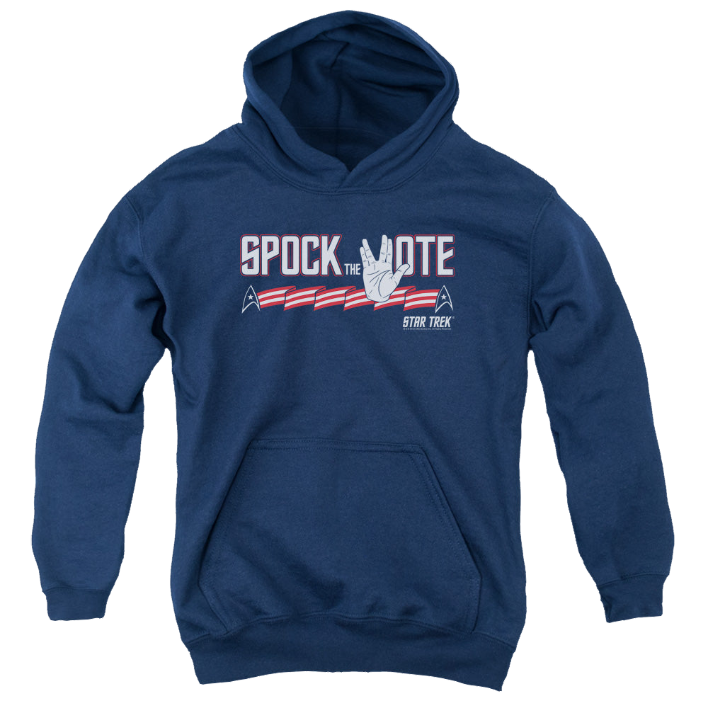 Star Trek The Original Series Spock The Vote - Youth Hoodie Youth Hoodie (Ages 8-12) Star Trek   