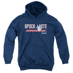 Star Trek The Original Series Spock The Vote - Youth Hoodie Youth Hoodie (Ages 8-12) Star Trek   