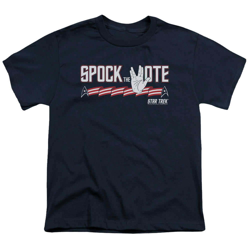 Star Trek The Original Series Spock The Vote - Youth T-Shirt Youth T-Shirt (Ages 8-12) Star Trek   