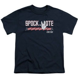 Star Trek The Original Series Spock The Vote - Youth T-Shirt Youth T-Shirt (Ages 8-12) Star Trek   
