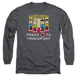 Star Trek Press A To Transport Men's Long Sleeve T-Shirt Men's Long Sleeve T-Shirt Star Trek   