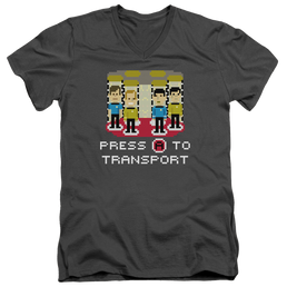 Star Trek Press A To Transport Men's V-Neck T-Shirt Men's V-Neck T-Shirt Star Trek   