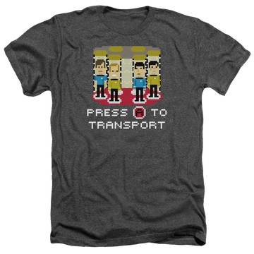 Star Trek Press A To Transport Men's Heather T-Shirt Men's Heather T-Shirt Star Trek   