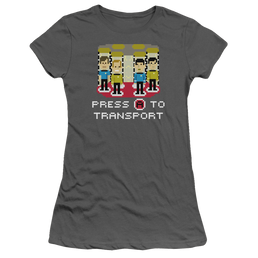 Star Trek Press A To Transport Juniors T-Shirt Juniors T-Shirt Star Trek   