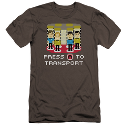 Star Trek Press A To Transport Men's Premium Slim Fit T-Shirt Men's Premium Slim Fit T-Shirt Star Trek   