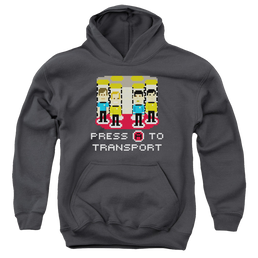 Star Trek The Original Series Press A To Transport - Youth Hoodie Youth Hoodie (Ages 8-12) Star Trek   