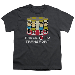Star Trek The Original Series Press A To Transport - Youth T-Shirt Youth T-Shirt (Ages 8-12) Star Trek   