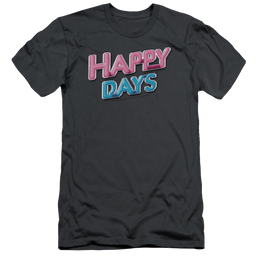 Happy Days Happy Days Logo Men's Slim Fit T-Shirt Men's Slim Fit T-Shirt Happy Days   