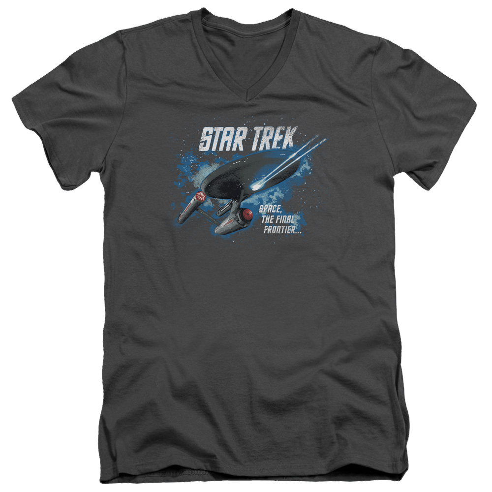 Star Trek The Final Frontier Men's V-Neck T-Shirt Men's V-Neck T-Shirt Star Trek   