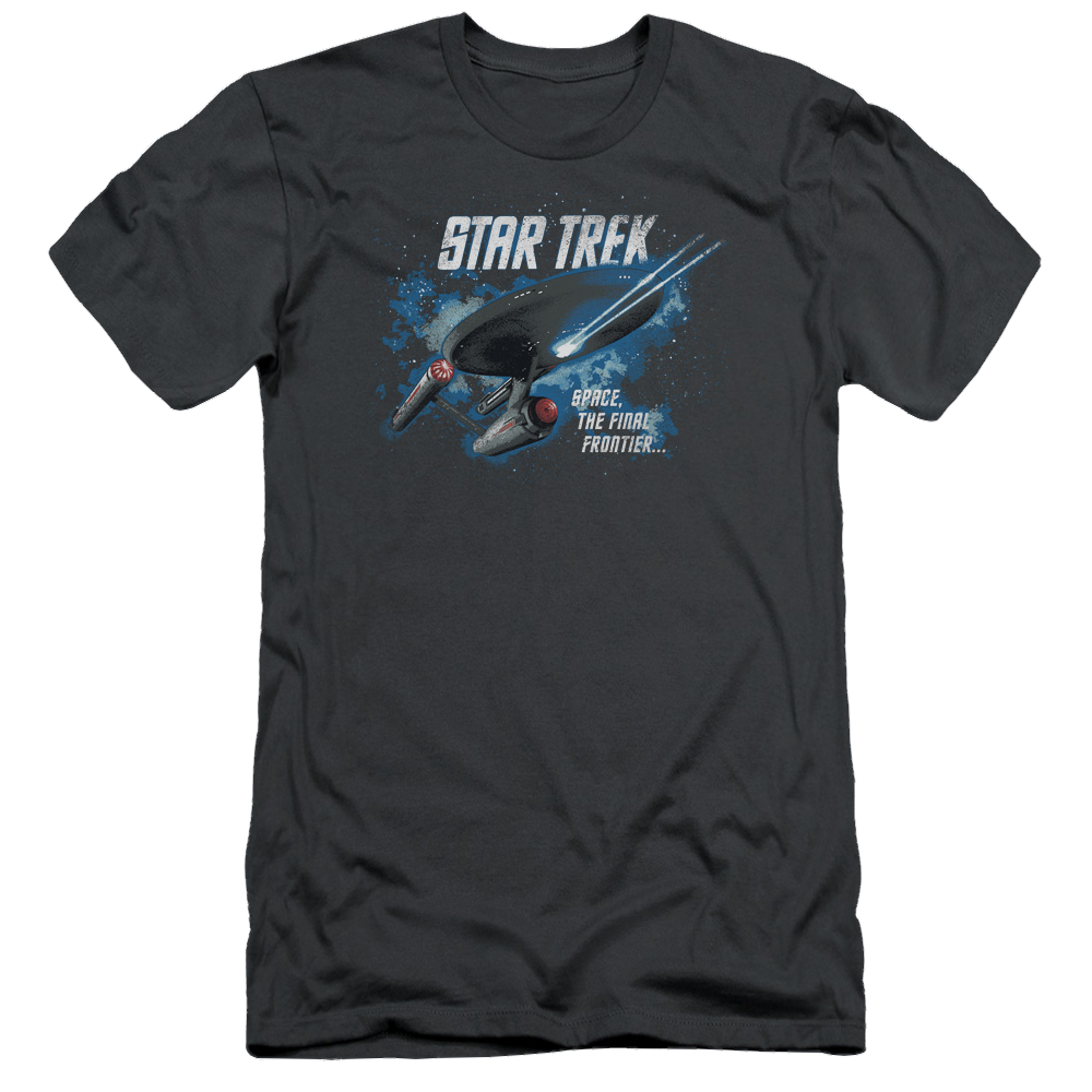Star Trek The Final Frontier Men's Slim Fit T-Shirt Men's Slim Fit T-Shirt Star Trek   