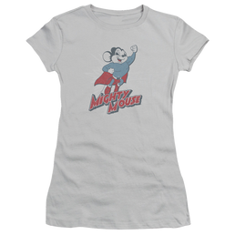 Mighty Mouse Mighty Blast Off Juniors T-Shirt Juniors T-Shirt Mighty Mouse   