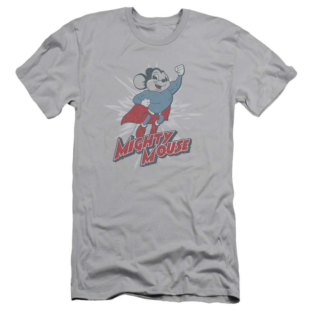 Mighty Mouse Mighty Blast Off Men's Slim Fit T-Shirt Men's Slim Fit T-Shirt Mighty Mouse   
