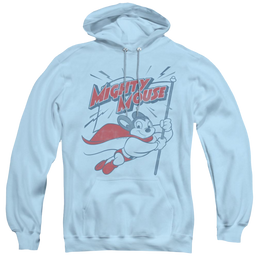 Mighty Mouse Mighty Flag - Pullover Hoodie Pullover Hoodie Mighty Mouse   