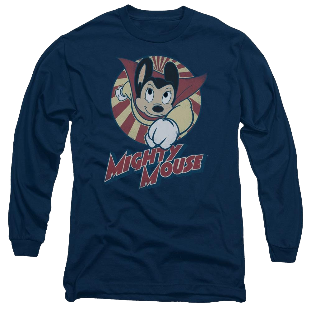 Mighty Mouse The One The Only Men's Long Sleeve T-Shirt Men's Long Sleeve T-Shirt Mighty Mouse   