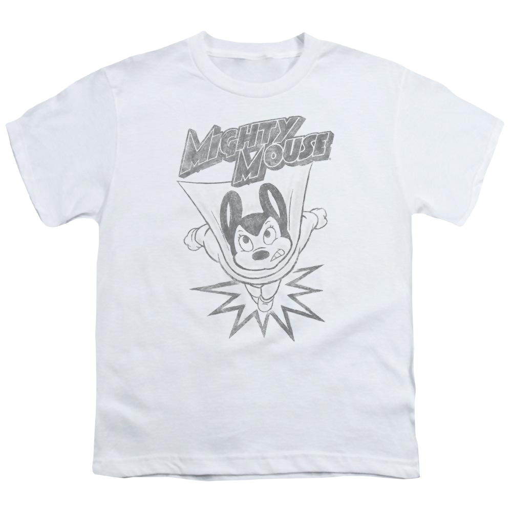 Mighty Mouse Bursting Out Youth T-Shirt (Ages 8-12) Youth T-Shirt (Ages 8-12) Mighty Mouse   