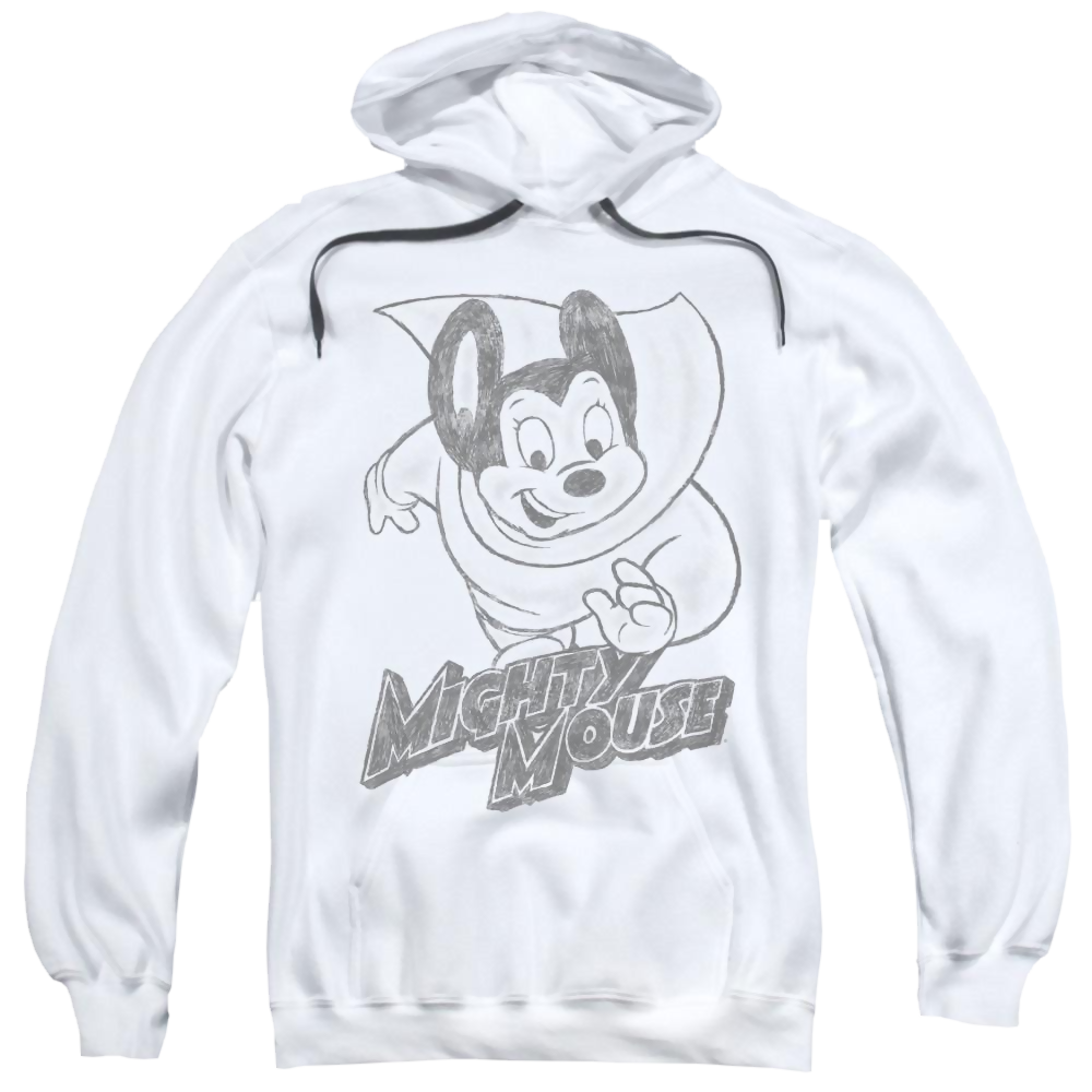 Mighty Mouse Mighty Sketch Pullover Hoodie Pullover Hoodie Mighty Mouse   