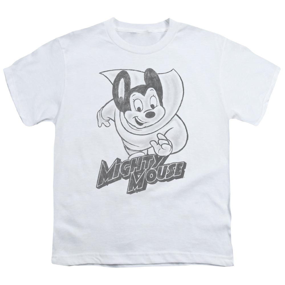 Mighty Mouse Mighty Sketch Youth T-Shirt (Ages 8-12) Youth T-Shirt (Ages 8-12) Mighty Mouse   