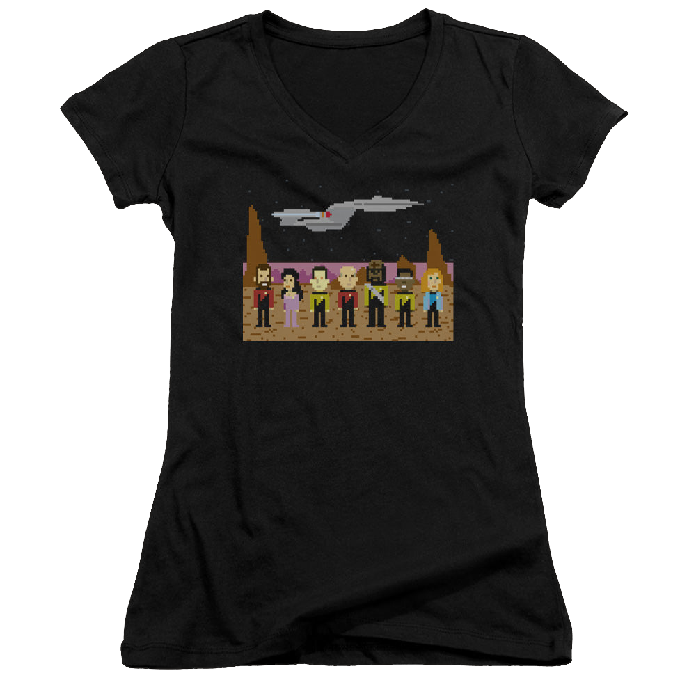 Star Trek The Next Generation Tng Trexel Creq - Juniors V-Neck T-Shirt Juniors V-Neck T-Shirt Star Trek   