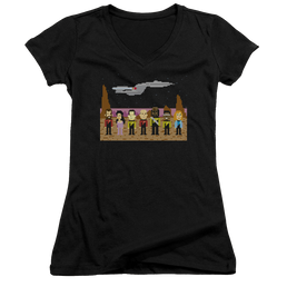 Star Trek The Next Generation Tng Trexel Creq - Juniors V-Neck T-Shirt Juniors V-Neck T-Shirt Star Trek   
