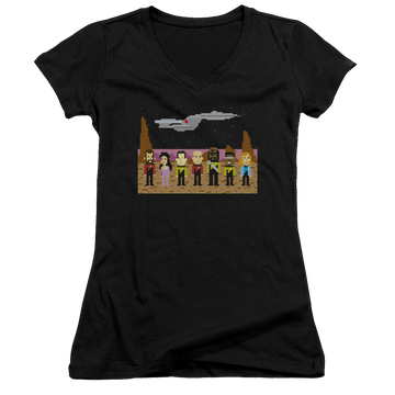Star Trek The Next Generation Tng Trexel Creq - Juniors V-Neck T-Shirt Juniors V-Neck T-Shirt Star Trek   