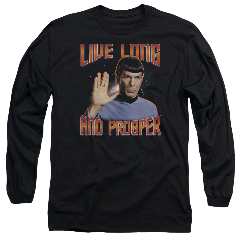 Star Trek Live Long And Prosper Men's Long Sleeve T-Shirt Men's Long Sleeve T-Shirt Star Trek   