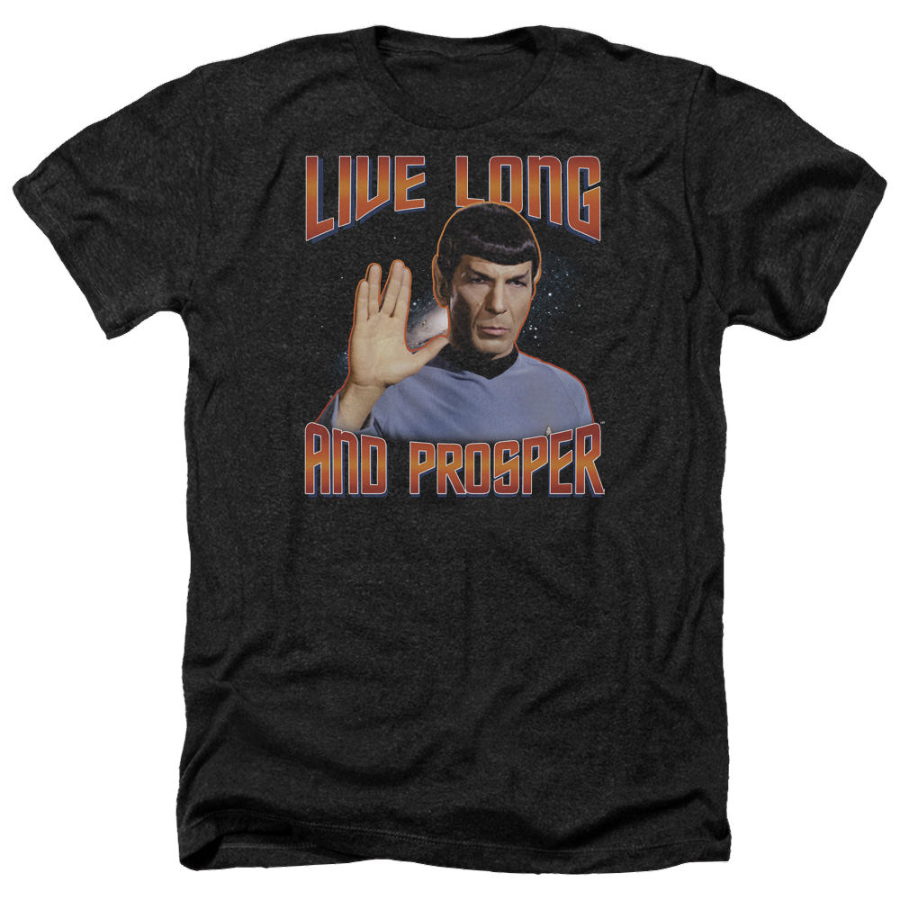 Star Trek Live Long And Prosper Men's Heather T-Shirt Men's Heather T-Shirt Star Trek   