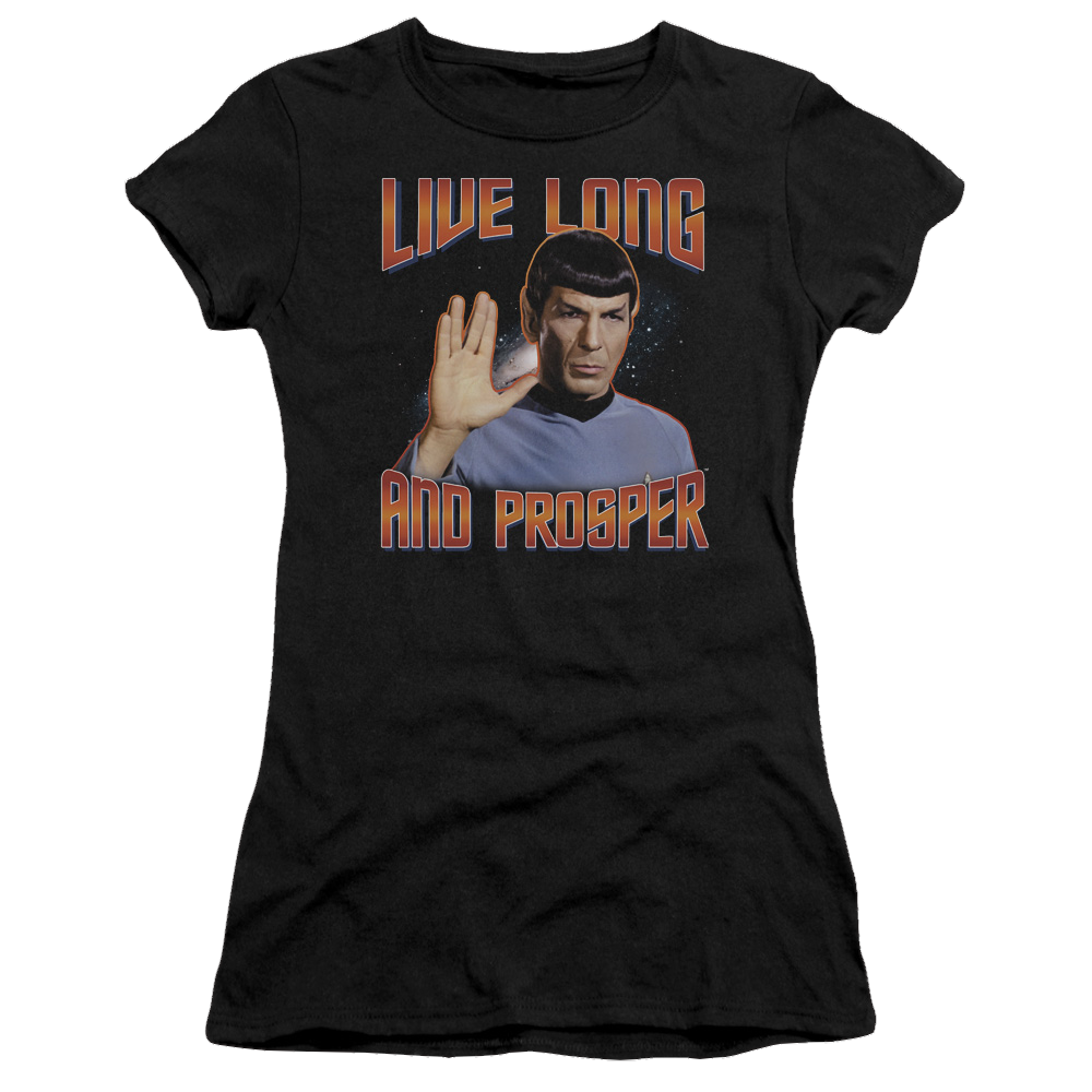 Star Trek Live Long And Prosper Juniors T-Shirt Juniors T-Shirt Star Trek   