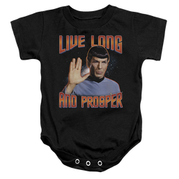 Star Trek Live Long And Prosper Baby Bodysuit Baby Bodysuit Star Trek   