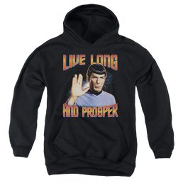 Star Trek The Original Series Live Long And Prosper - Youth Hoodie Youth Hoodie (Ages 8-12) Star Trek   