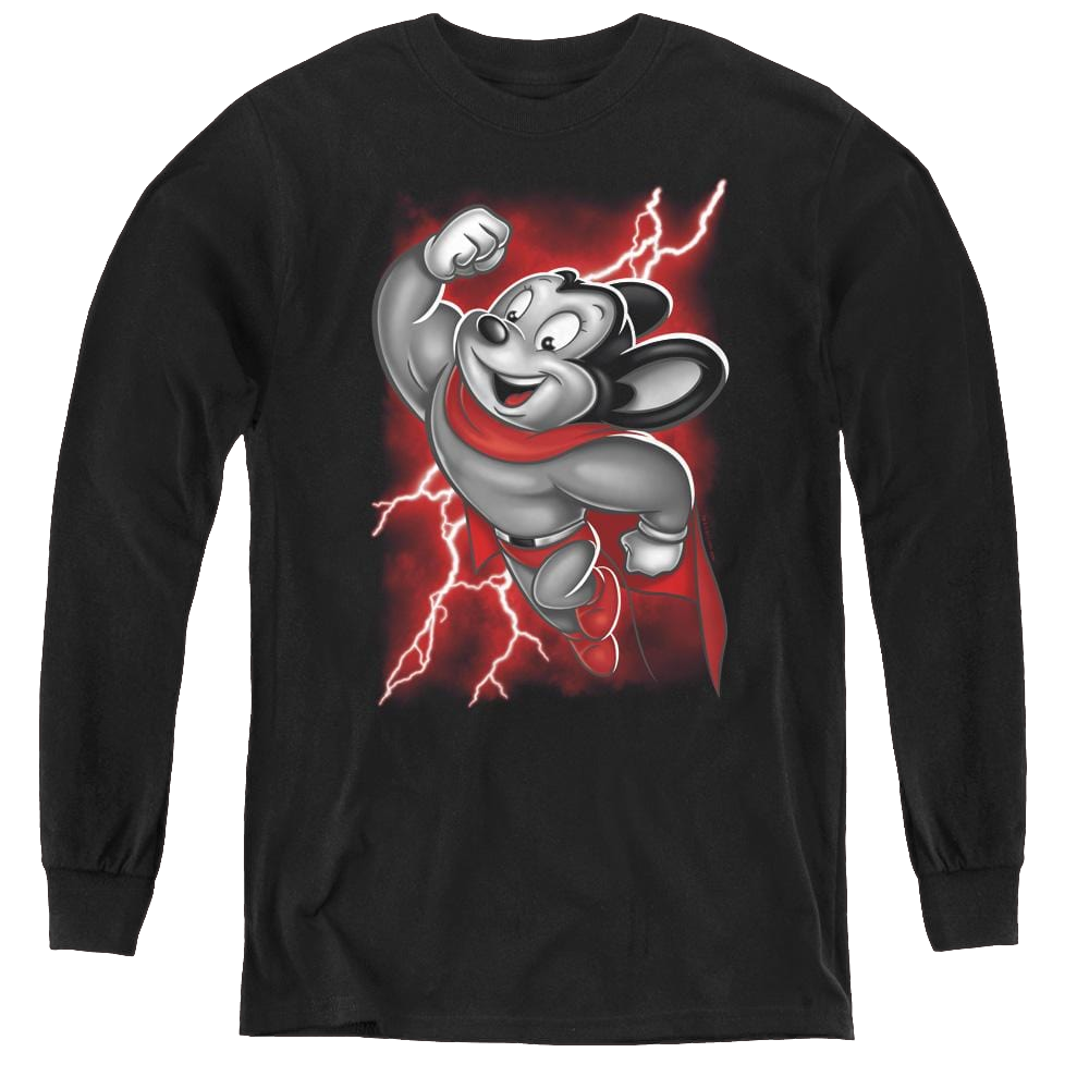 Mighty Mouse Mighty Storm - Youth Long Sleeve T-Shirt Youth Long Sleeve T-Shirt Mighty Mouse   