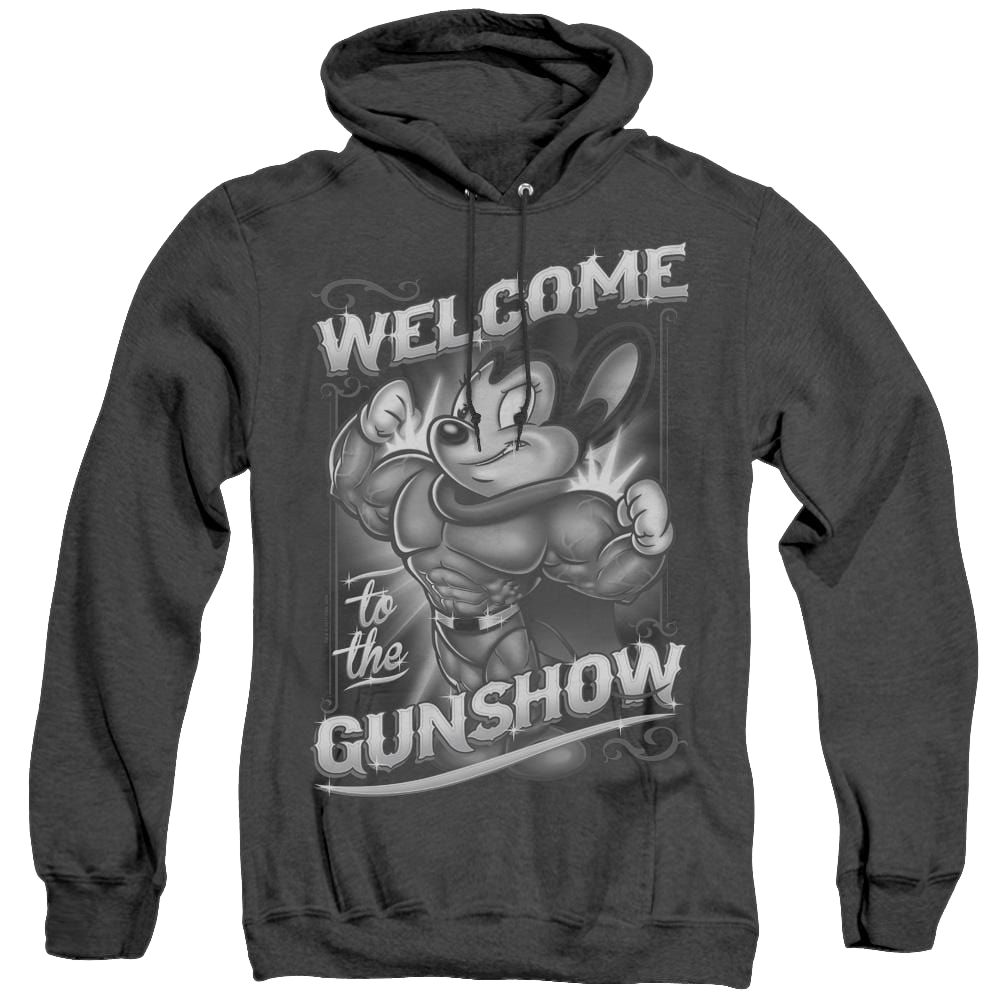 Mighty Mouse Mighty Gunshow - Heather Pullover Hoodie Heather Pullover Hoodie Mighty Mouse   
