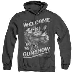 Mighty Mouse Mighty Gunshow - Heather Pullover Hoodie Heather Pullover Hoodie Mighty Mouse   