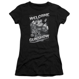 Mighty Mouse Mighty Gunshow Juniors T-Shirt Juniors T-Shirt Mighty Mouse   