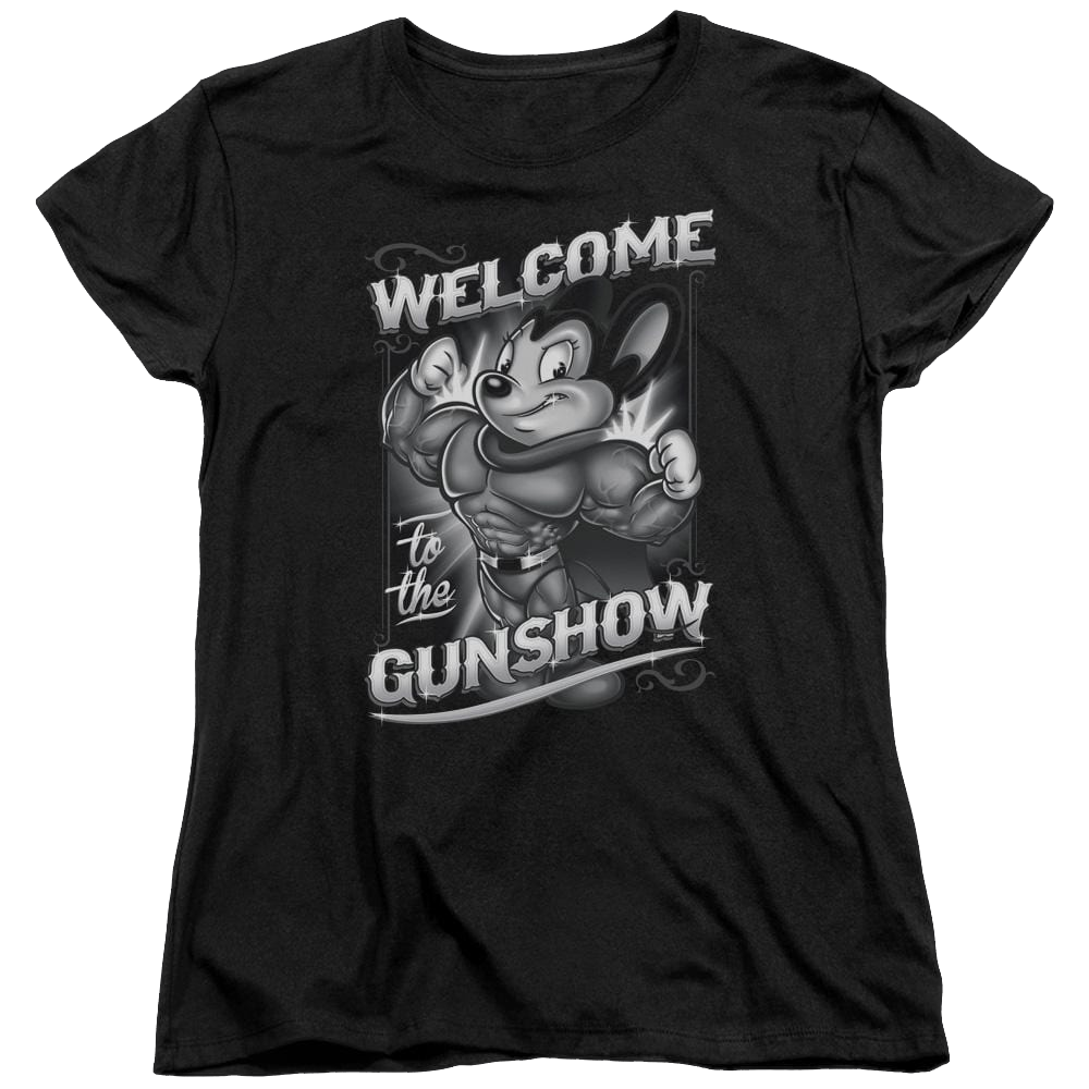 Mighty Mouse Mighty Gunshow Women's T-Shirt Women's T-Shirt Mighty Mouse   