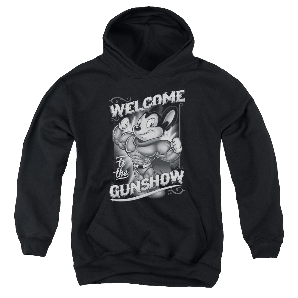 Mighty Mouse Mighty Gunshow Youth Hoodie (Ages 8-12) Youth Hoodie (Ages 8-12) Mighty Mouse   