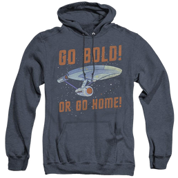 Star Trek The Original Series Go Bold - Heather Pullover Hoodie Heather Pullover Hoodie Star Trek   