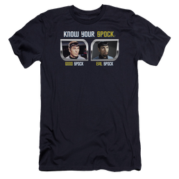 Star Trek Know Your Spock Men's Premium Slim Fit T-Shirt Men's Premium Slim Fit T-Shirt Star Trek   