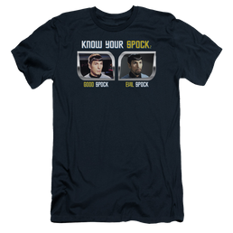 Star Trek Know Your Spock Men's Slim Fit T-Shirt Men's Slim Fit T-Shirt Star Trek   