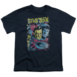 Star Trek The Original Series Classic Crew Illustrated - Youth T-Shirt Youth T-Shirt (Ages 8-12) Star Trek   