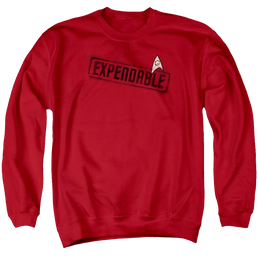 Star Trek Expendable Men's Crewneck Sweatshirt Men's Crewneck Sweatshirt Star Trek   