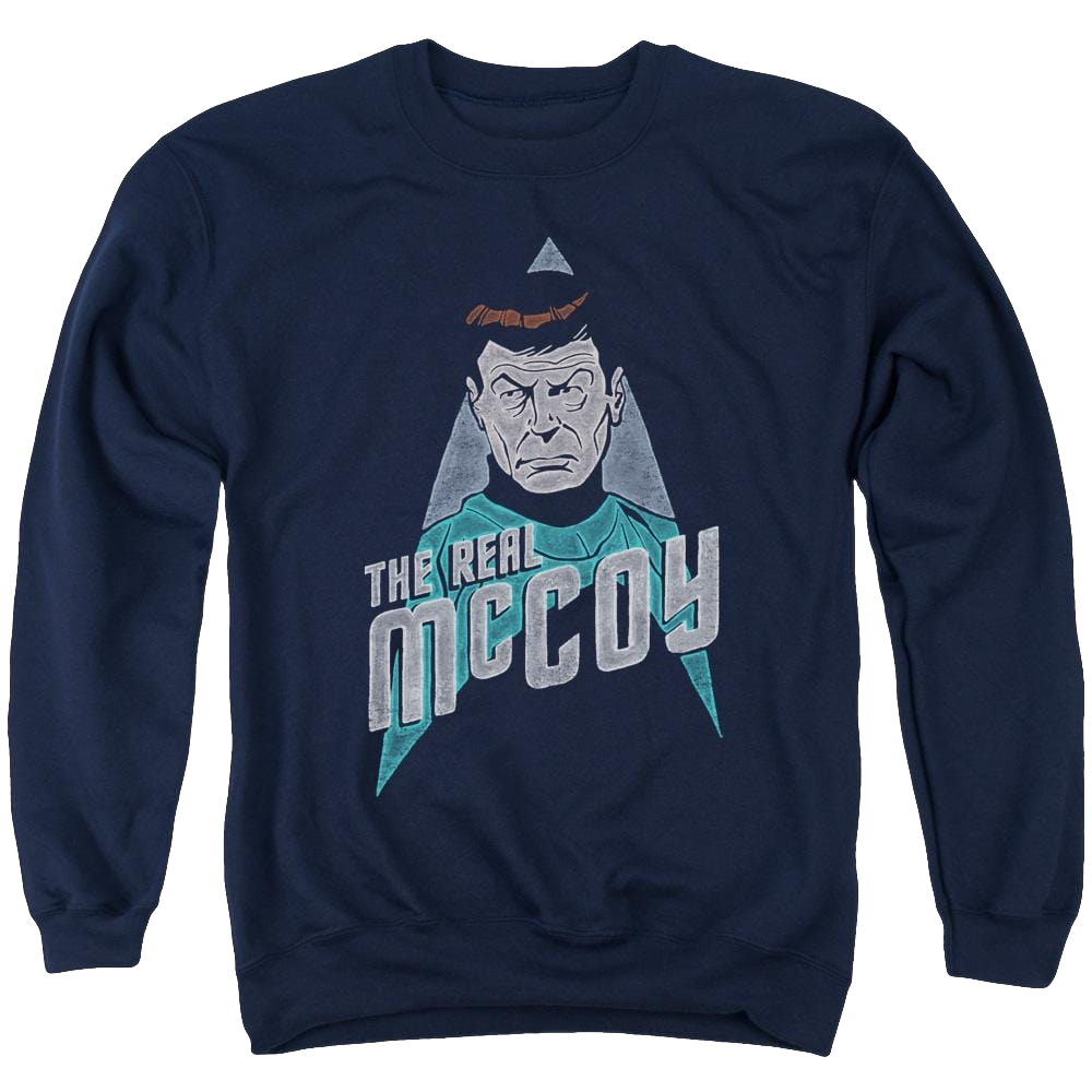 Star Trek The Real Mccoy Men's Crewneck Sweatshirt Men's Crewneck Sweatshirt Star Trek   