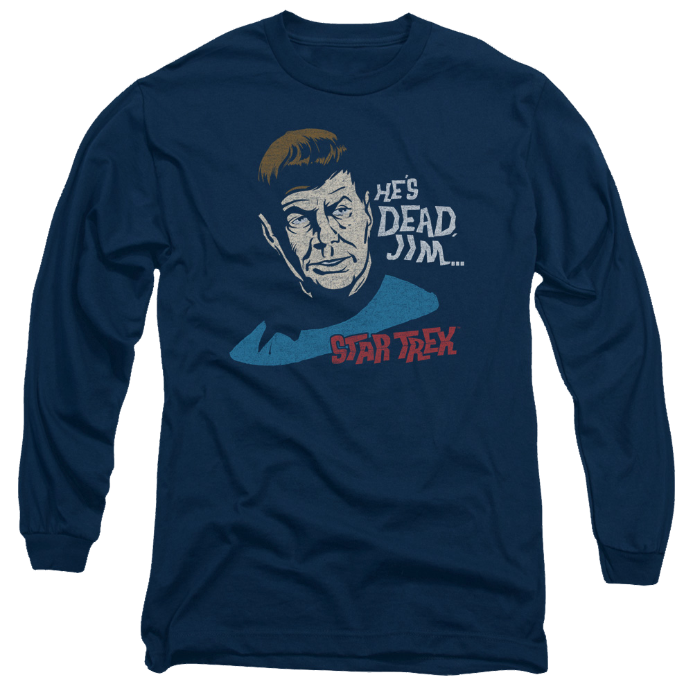 Star Trek Hes Dead Jim Men's Long Sleeve T-Shirt Men's Long Sleeve T-Shirt Star Trek   