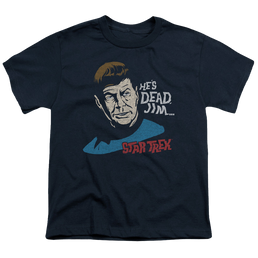 Star Trek The Original Series Hes Dead Jim - Youth T-Shirt Youth T-Shirt (Ages 8-12) Star Trek   
