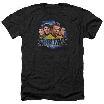 Charcoal men's heather t-shirt with Star Trek The Boys graphic