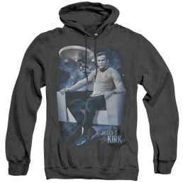 Star Trek The Original Series Captains Chair - Heather Pullover Hoodie Heather Pullover Hoodie Star Trek   