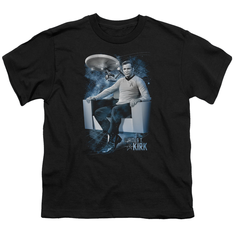 Star Trek The Original Series Captains Chair - Youth T-Shirt Youth T-Shirt (Ages 8-12) Star Trek   