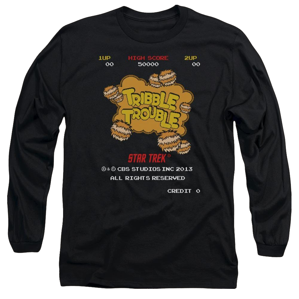 Star Trek Tribble Trouble Men's Long Sleeve T-Shirt Men's Long Sleeve T-Shirt Star Trek   